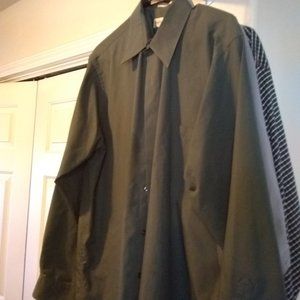 Men's Army Green Dress Shirt